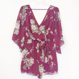 Beautiful, floral, soft romper
